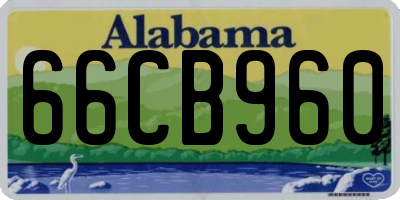 AL license plate 66CB960