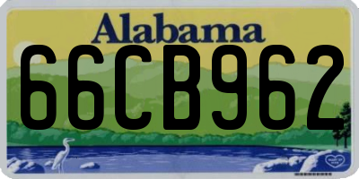 AL license plate 66CB962