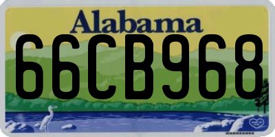 AL license plate 66CB968
