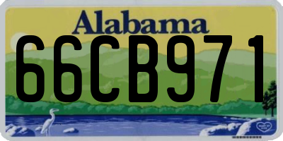 AL license plate 66CB971