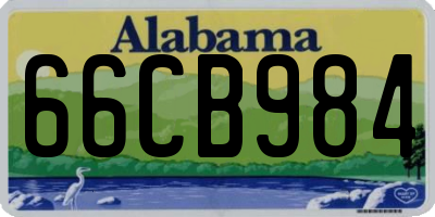 AL license plate 66CB984