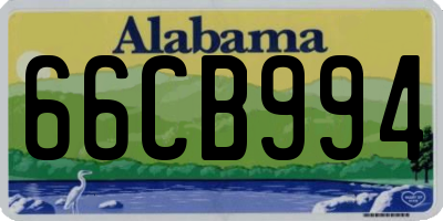 AL license plate 66CB994
