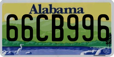AL license plate 66CB996