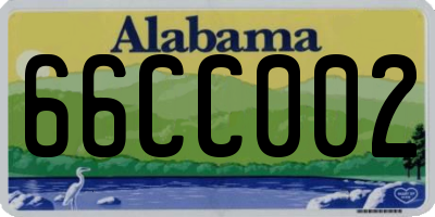 AL license plate 66CC002