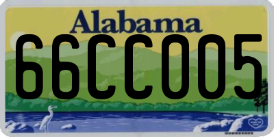 AL license plate 66CC005