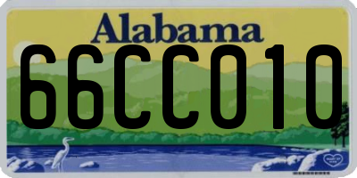 AL license plate 66CC010