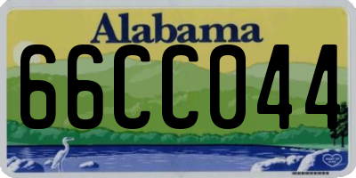 AL license plate 66CC044