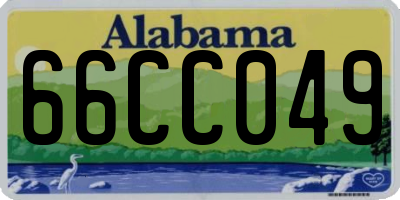 AL license plate 66CC049