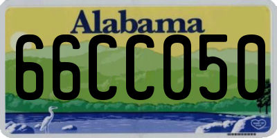 AL license plate 66CC050