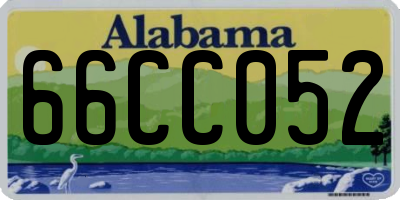 AL license plate 66CC052