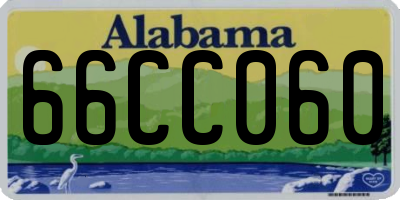 AL license plate 66CC060