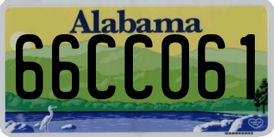 AL license plate 66CC061