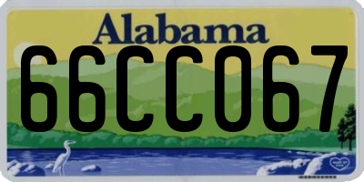 AL license plate 66CC067