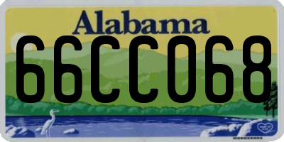 AL license plate 66CC068
