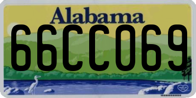 AL license plate 66CC069