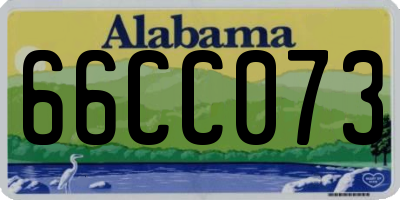 AL license plate 66CC073