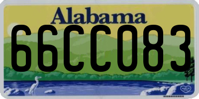 AL license plate 66CC083