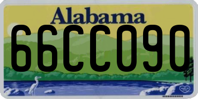 AL license plate 66CC090