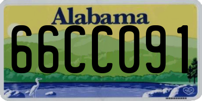 AL license plate 66CC091