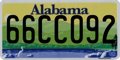 AL license plate 66CC092