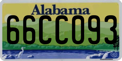 AL license plate 66CC093
