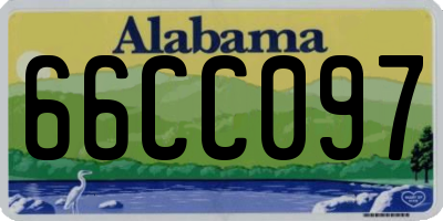 AL license plate 66CC097