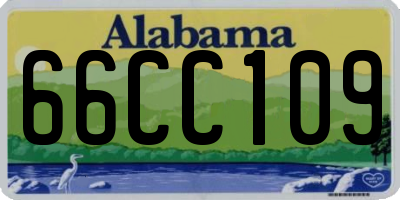AL license plate 66CC109