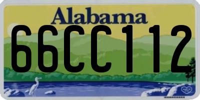 AL license plate 66CC112