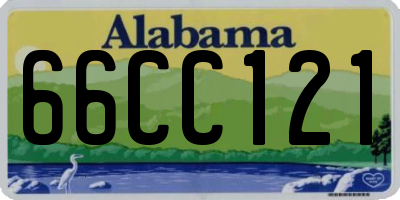 AL license plate 66CC121