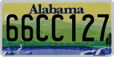 AL license plate 66CC127