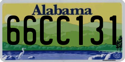 AL license plate 66CC131