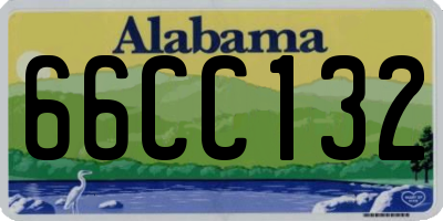 AL license plate 66CC132