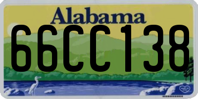 AL license plate 66CC138