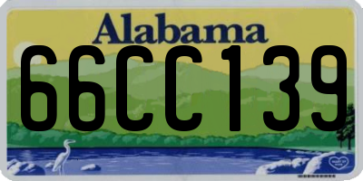 AL license plate 66CC139