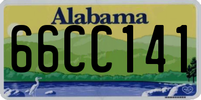 AL license plate 66CC141