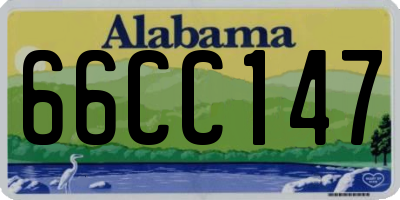 AL license plate 66CC147
