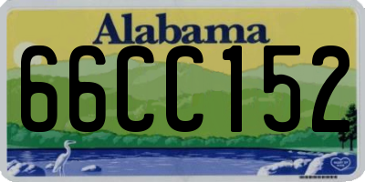 AL license plate 66CC152