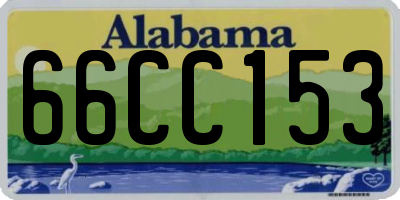 AL license plate 66CC153