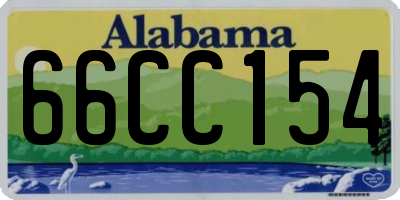 AL license plate 66CC154