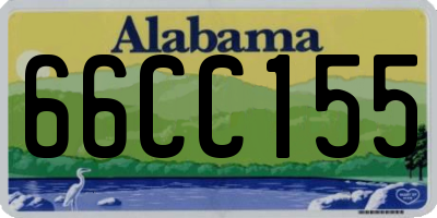 AL license plate 66CC155