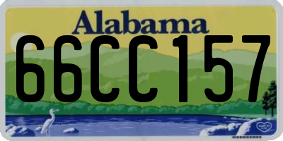 AL license plate 66CC157