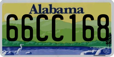 AL license plate 66CC168