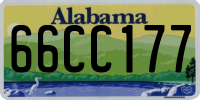 AL license plate 66CC177