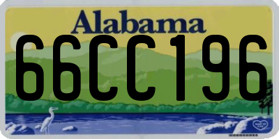 AL license plate 66CC196