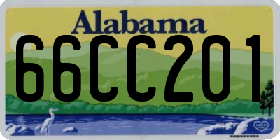 AL license plate 66CC201