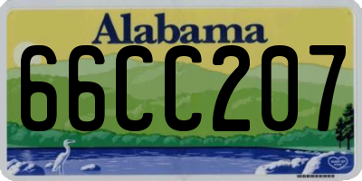 AL license plate 66CC207