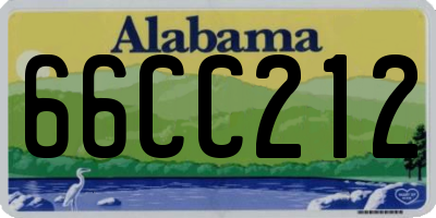 AL license plate 66CC212
