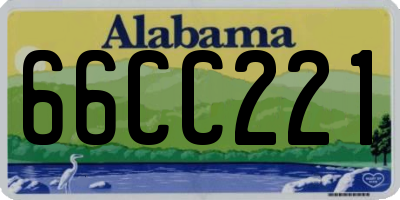 AL license plate 66CC221