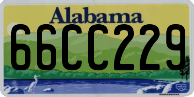 AL license plate 66CC229