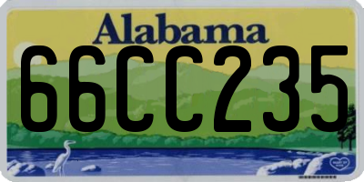 AL license plate 66CC235